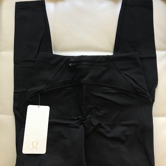 NWT BLACK LULULEMON FAST AS FLEECE TIGHT HIGH RISE - Picture 5 of 8